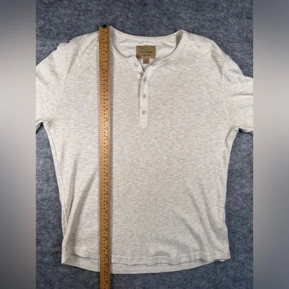 Lucky Brand Mens Medium long-sleeve Henley T-shirt - Picture 4 of 6